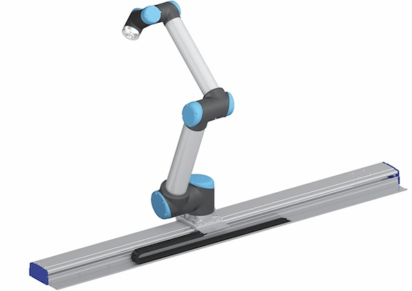 Pictures showing linear guideway applied on industrial robot